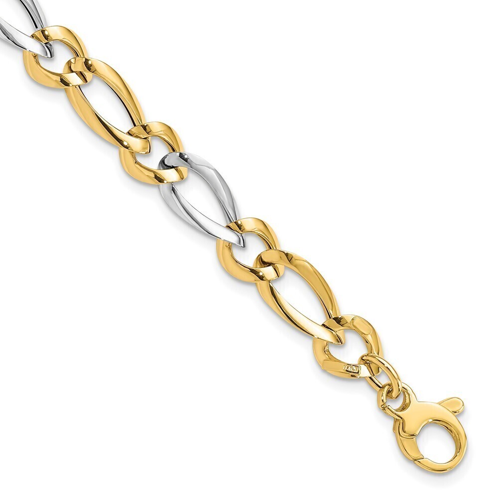 Kazi Luxury 14k Two-Tone Polished Bracelet